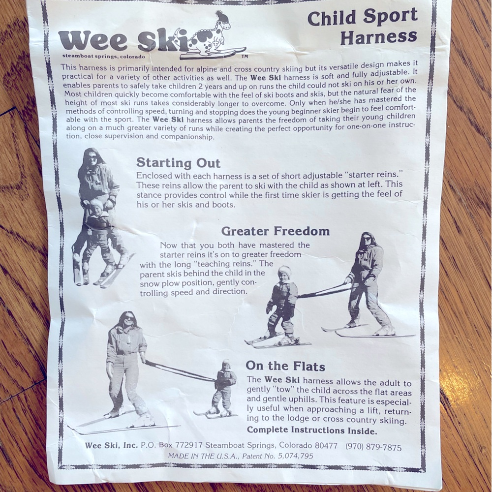 Wee Ski Child Sport Harness